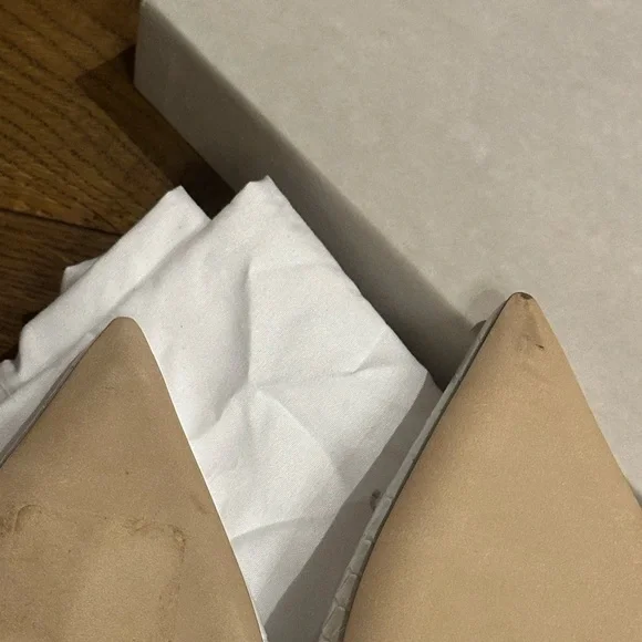 Jimmy Choo White Croc-Patterned Mules - Picture 9 of 12